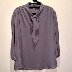 New York & Company Blouse, Size XL, Grey - NWT